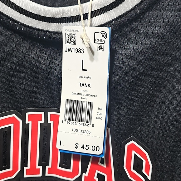 Adidas Jersey Tank Size Large Boys New - Picture 4 of 7